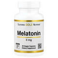 California Gold Nutrition, Melatonin, 3 mg, 90 Veggie Capsules