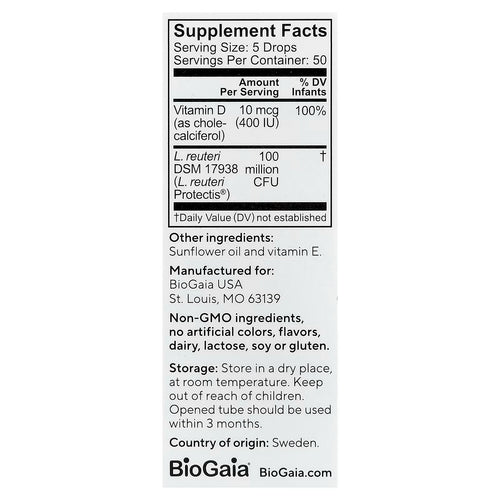 BioGaia, Protectis® Baby, Probiotic Drops with Vitamin D, 0.34 fl oz (10 ml)