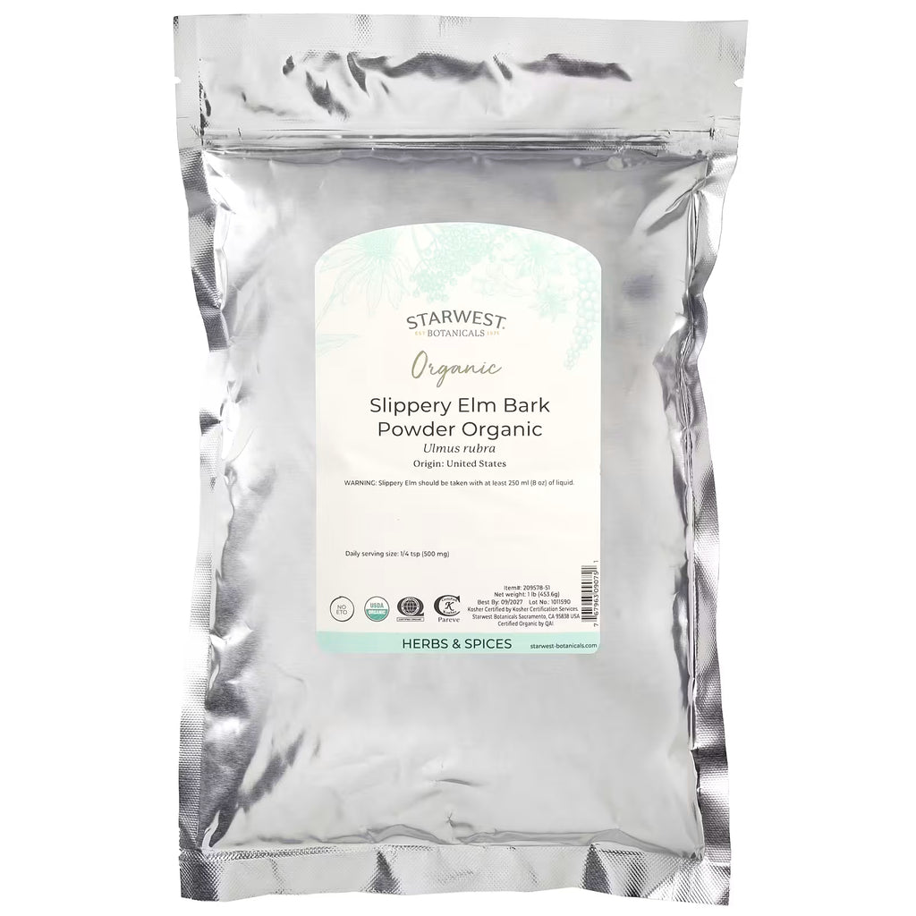Starwest Botanicals Organic Slippery Elm Bark Powder, 40 g