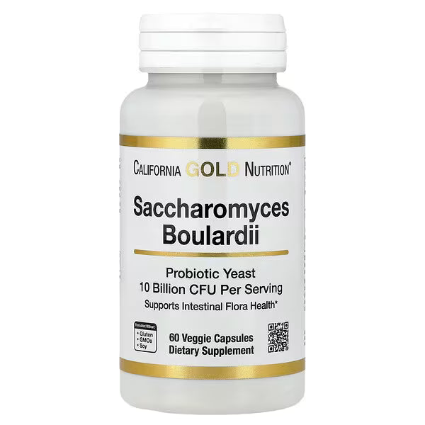 California Gold Nutrition, Saccharomyces Boulardii, 60 Veggie Capsules (5 Billion CFU per Capsule) Sold Individually 1 Capsule