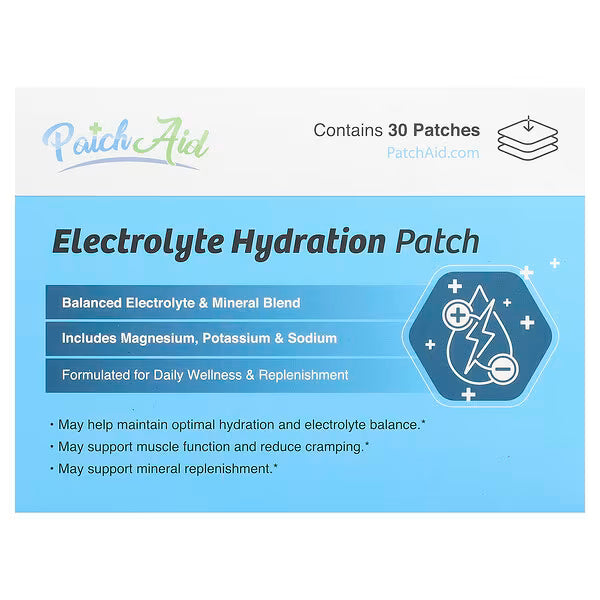 PatchAid, Parche de hidratación de electrolitos, 30 parches