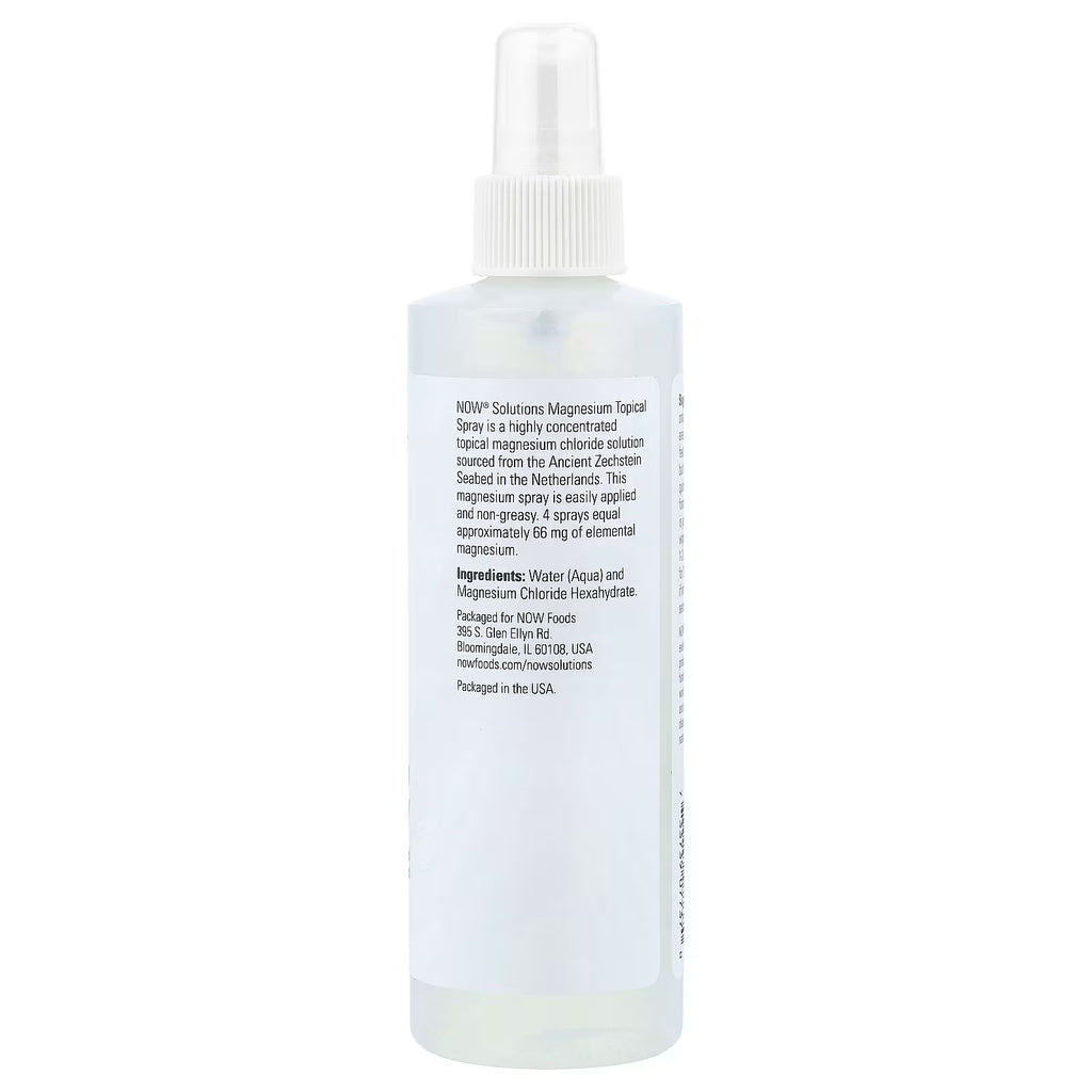NOW Foods Magnesium Topical Spray, 8 fl oz / 237 ml