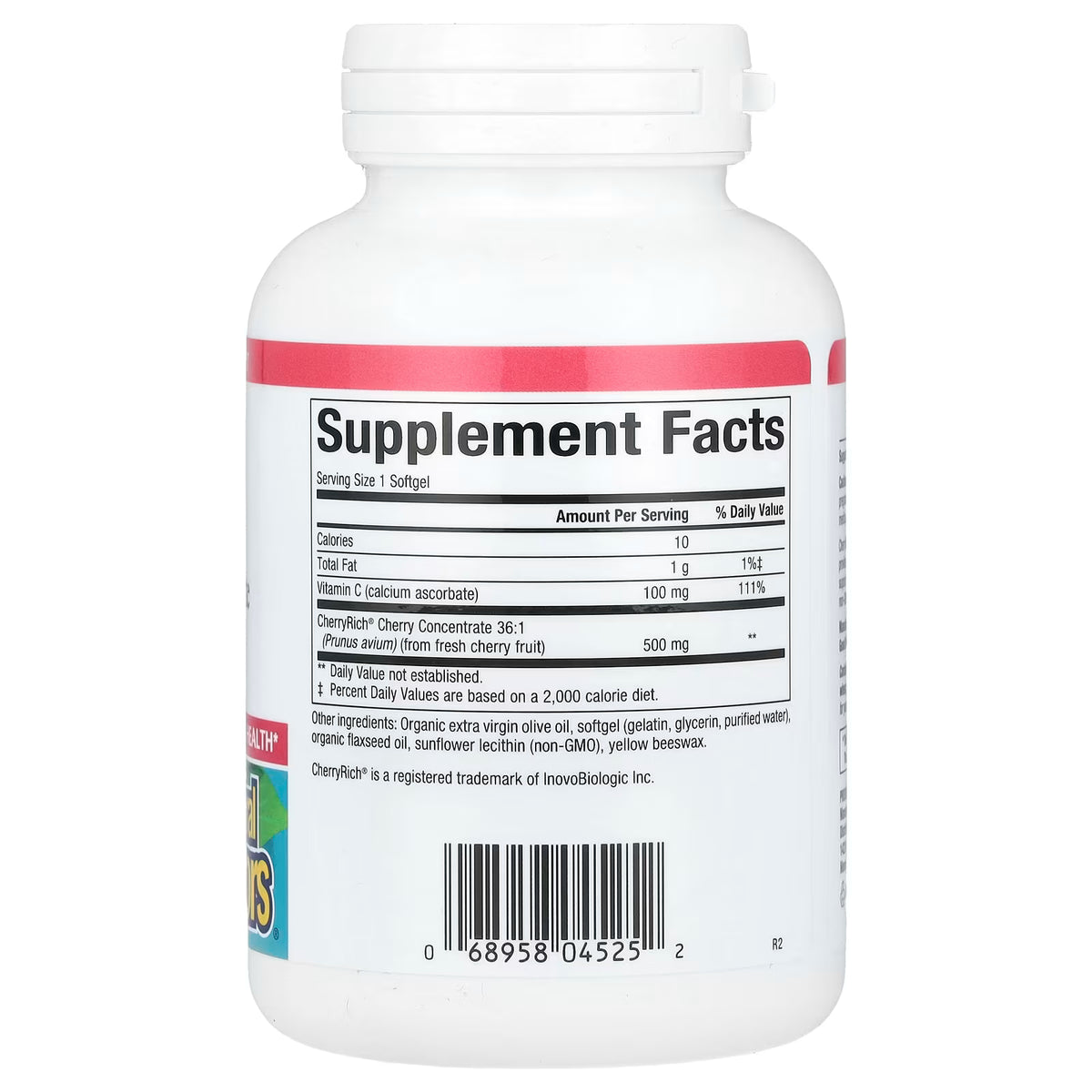 Natural Factors, Cherry Rich, Super Strength Cherry Concentrate, Sold Individually 1 Capsule