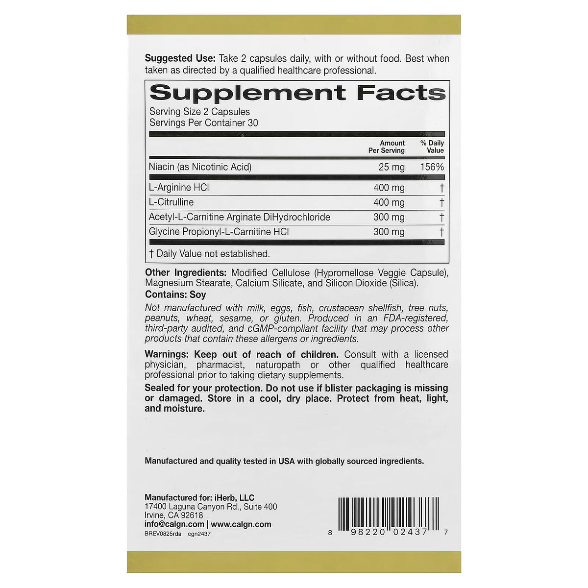 California Gold Nutrition Rexdrive Amino Men's Formula, Sold Individually 1 Capsule