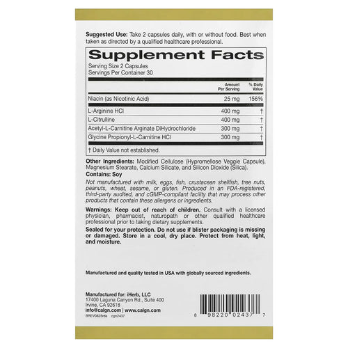California Gold Nutrition Rexdrive Amino Men's Formula, Sold Individually 1 Capsule