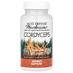 Host Defense, Mushrooms™, Cordyceps, 60 Capsules (0.5 g per Capsule)