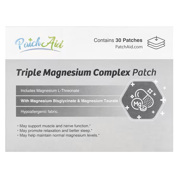 PatchAid, Triple Magnesium Complex Patch, Sold Individually 1 Patch