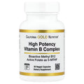 California Gold Nutrition High Potency Vitamin B Complex, 30 Veggie Capsules