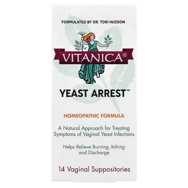 Vitanica Yeast Arrest, Vaginal Suppositories Sold Individually 1 Capsule