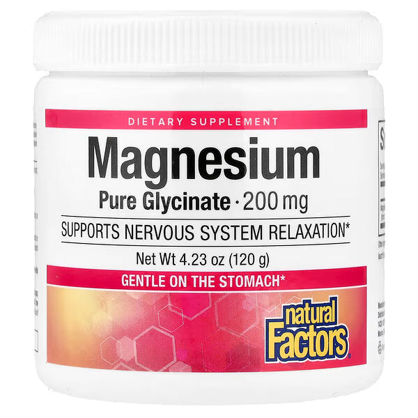 Natural Factors, Magnesium Pure Bisglycinate, 4.23 oz (120 g)
