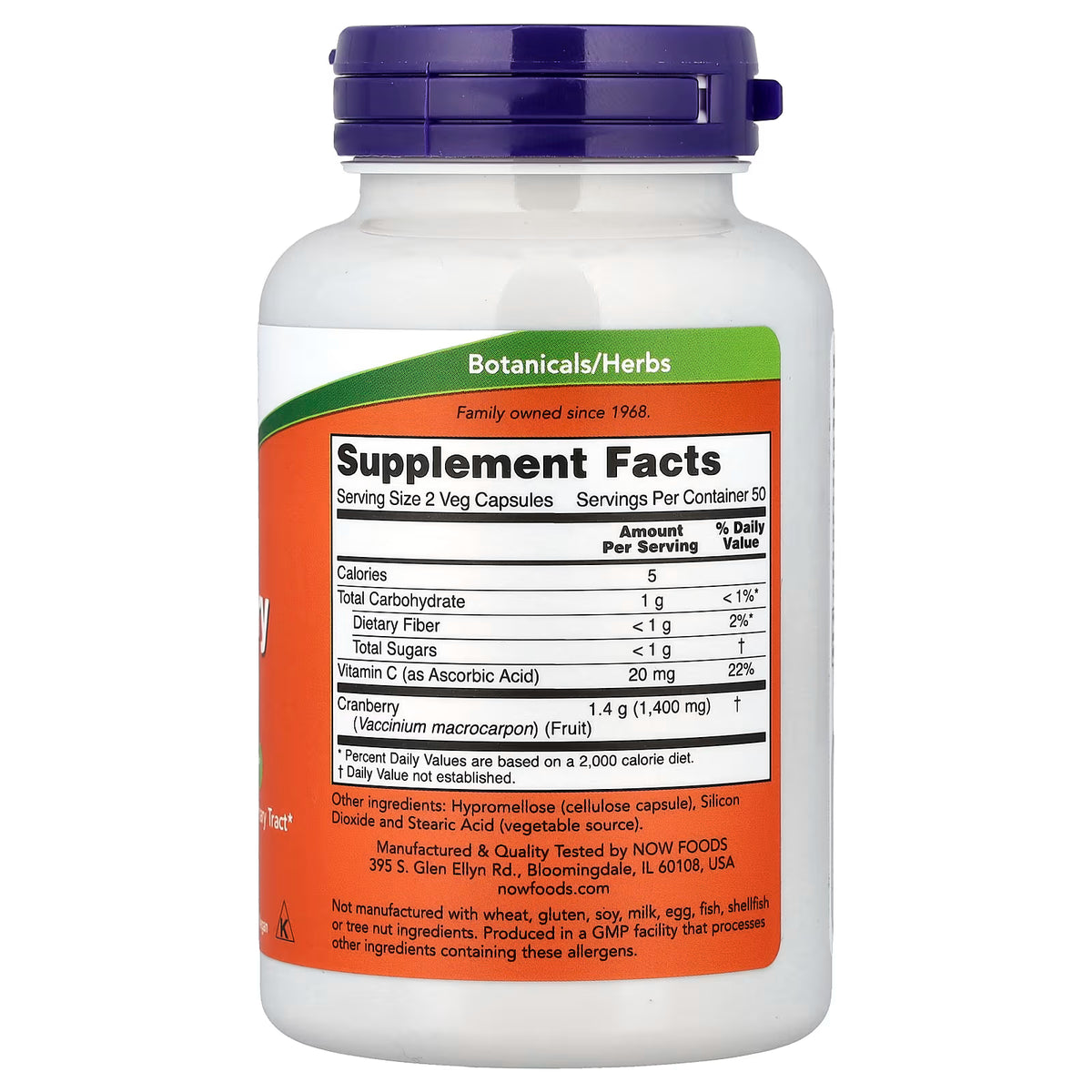 NOW Foods, Cranberry Caps, Single Capsules
