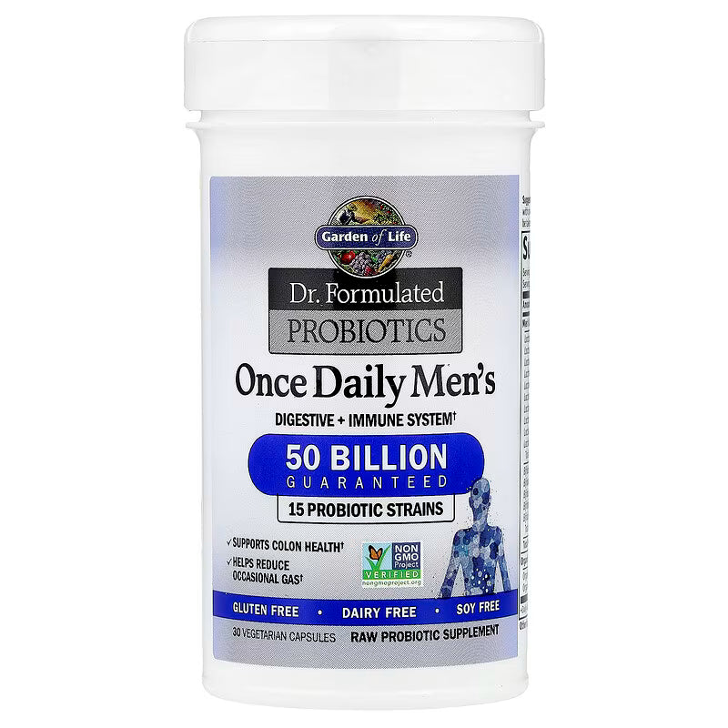 Garden of Life, Dr. Formulated Probiotics, Once Daily Men's, 50 Billion, 30 Vegetarian Capsules