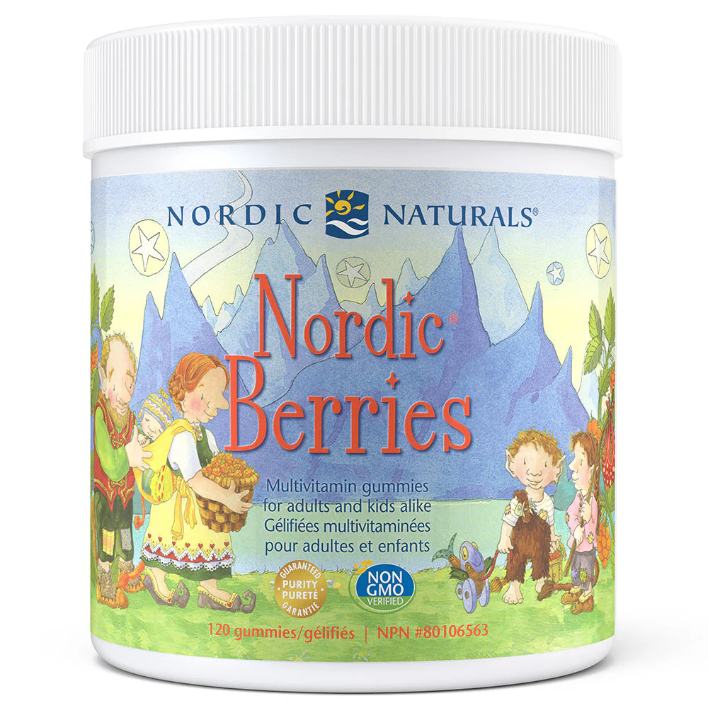 Nordic Naturals Nordic Berries Multivitamin Gummies, 120 Gummy Berries